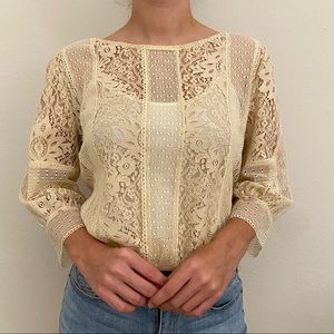 See U Soon | Vintage Style Blouse | Size Small